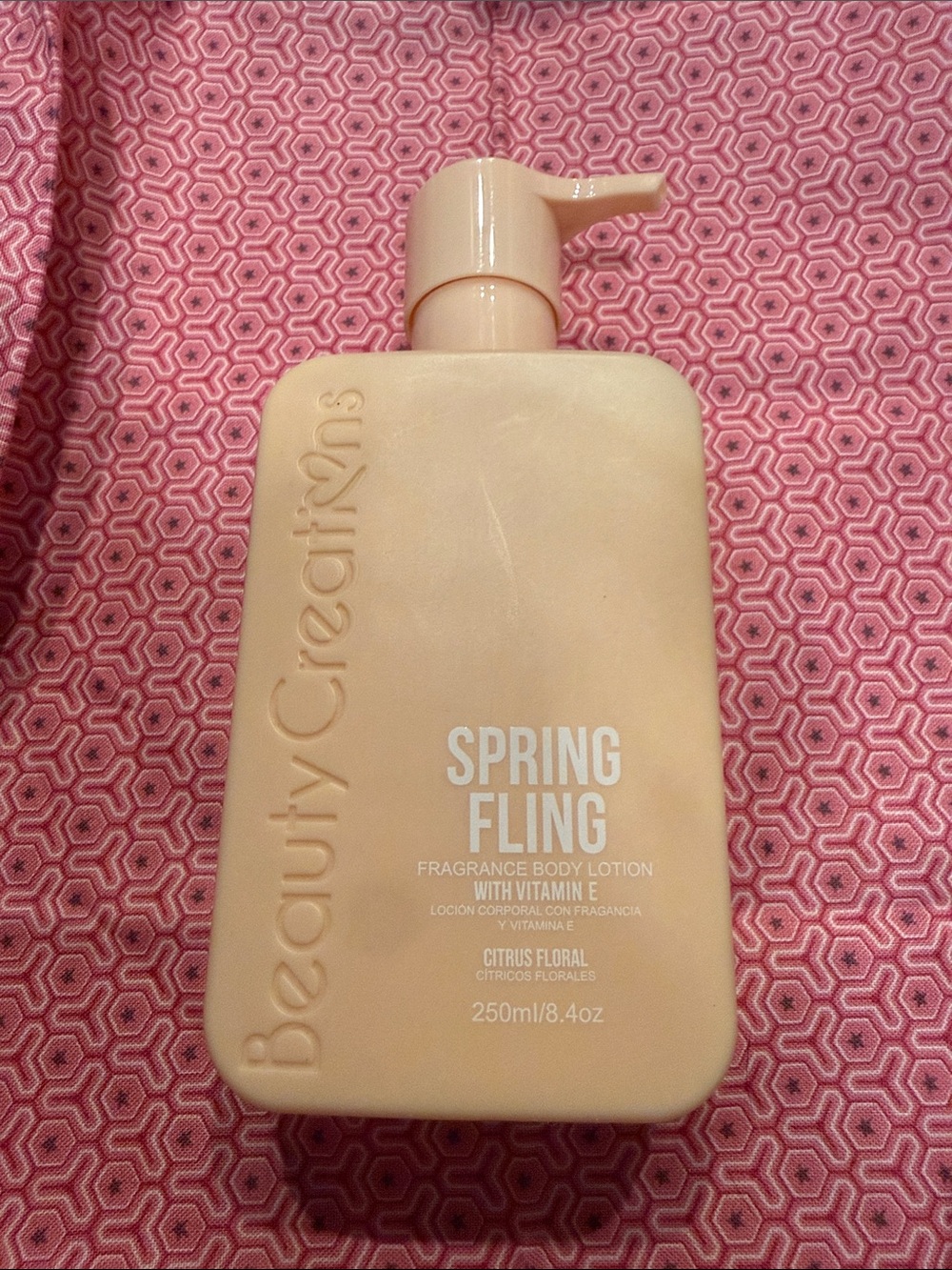 *NEW*8.4oz* Beauty Creations* Peach Spring Fling Fragrance Body Lotion